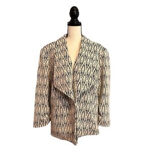 NIPON Boutique Black and White Blazer Size 20 W